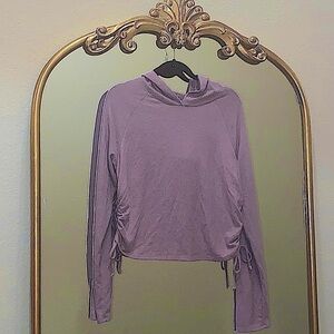 Project Social T Ruched & Drawstring on the Side Hoodie Size L